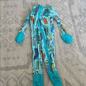 Little Sleepies monster inc Print Footie